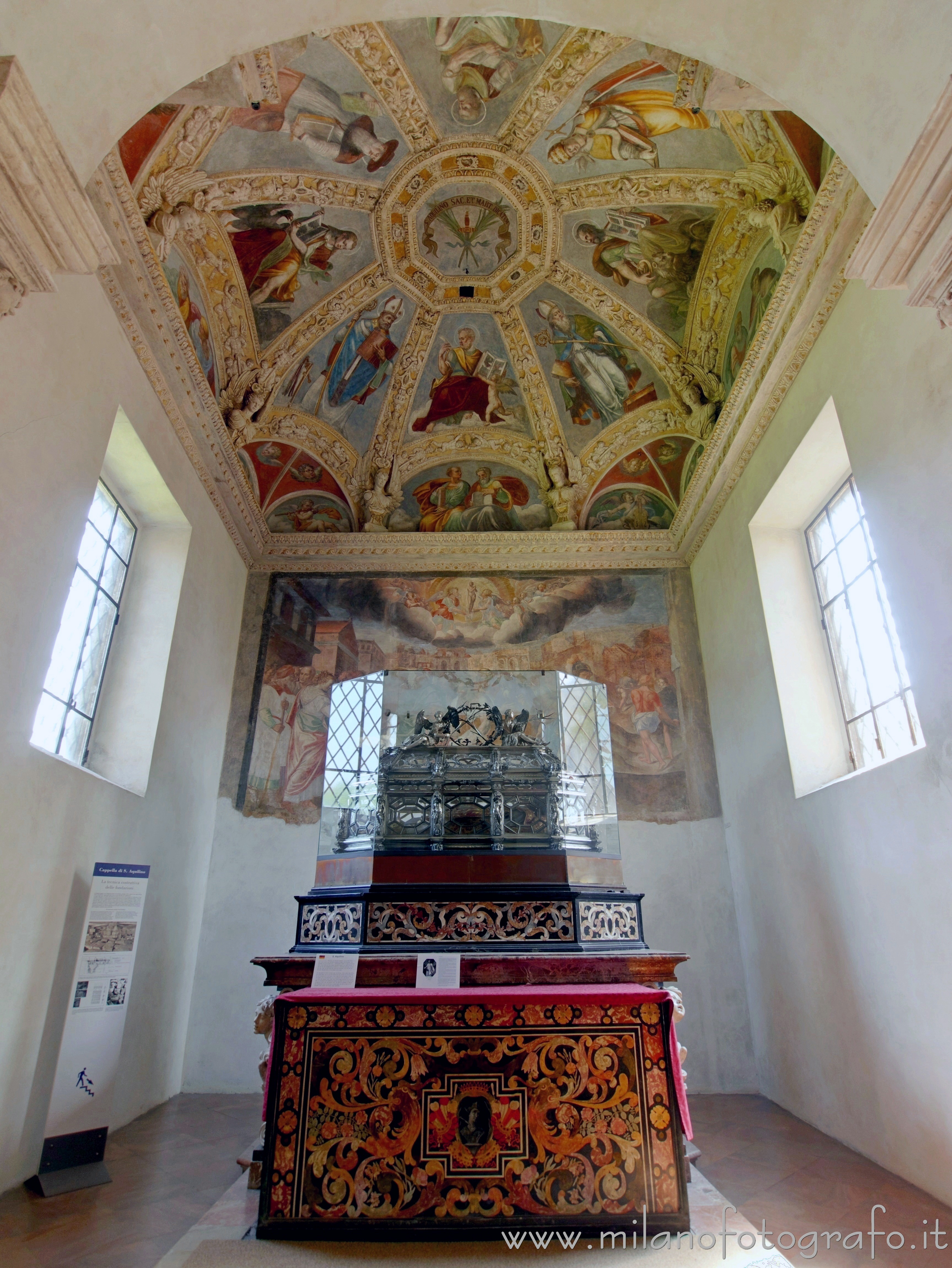 Milan (Italy) - Chapel with the remains of St. Aquilinus in the Basilica of San Lorenzo Maggiore